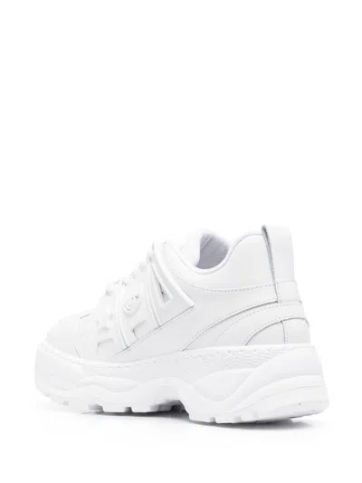 Chiara Ferragni Chunky Sole Sneakers Pull Tab In White