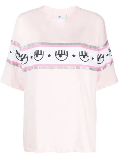 Shop Chiara Ferragni T-shirt Clothing In Pink & Purple