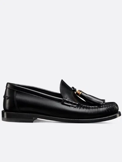Shop Dior Christian  Flat Shoes In Black