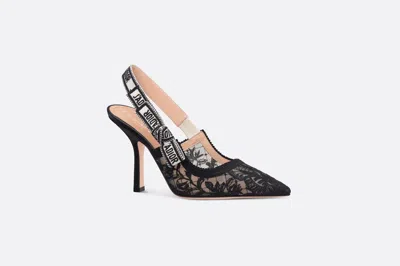 Shop Dior Christian  J`a Slingback Pumps Shoes In Black