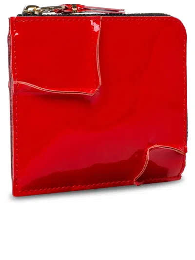 Shop Comme Des Garçons 'medley' Red Leather Wallet