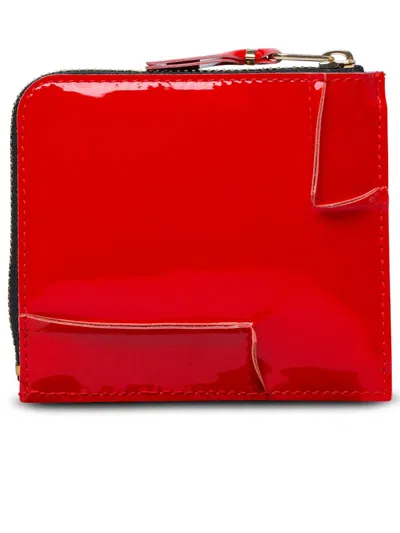 Shop Comme Des Garçons 'medley' Red Leather Wallet