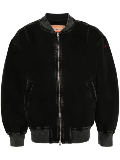 Shop Diesel D Vinz Jacket Clothing In Black