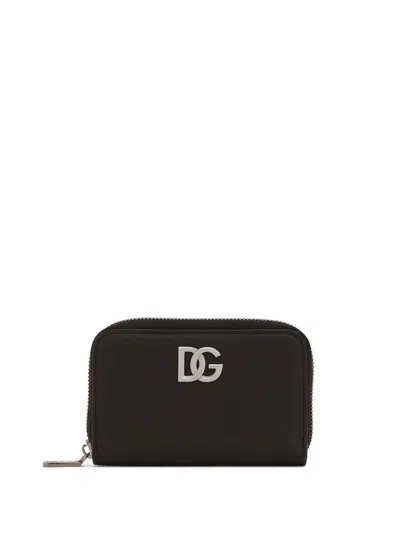 Shop Dolce & Gabbana Calfskin Wallet Accessories In Black