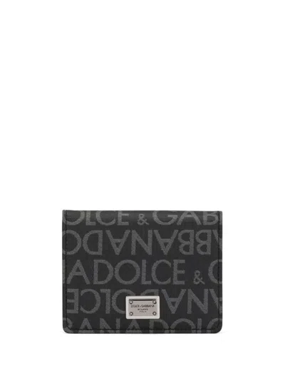 Shop Dolce & Gabbana Card Holder Accessories In Grey