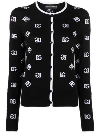 Shop Dolce & Gabbana Cardigan Clothing In Black