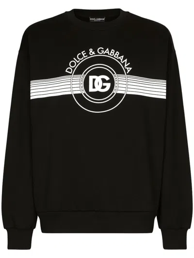 Shop Dolce & Gabbana Crewneck Sweatshirt Clothing In Black