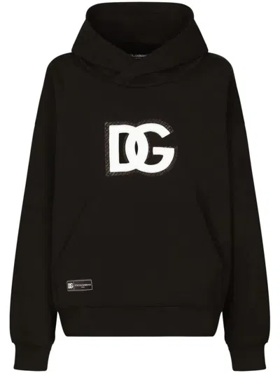 Shop Dolce & Gabbana Hoodie Clothing In Black