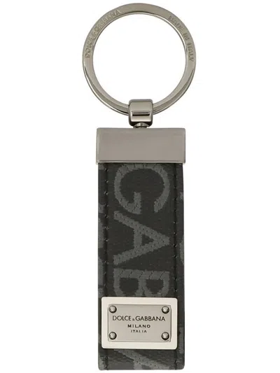 Shop Dolce & Gabbana Key Tag Accessories In Black