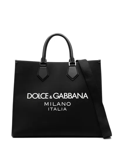 Shop Dolce & Gabbana Shopping Bags In Black