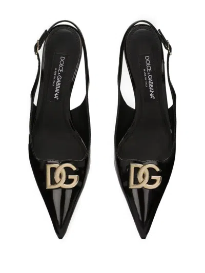 Shop Dolce & Gabbana Slingback Shoes In Black