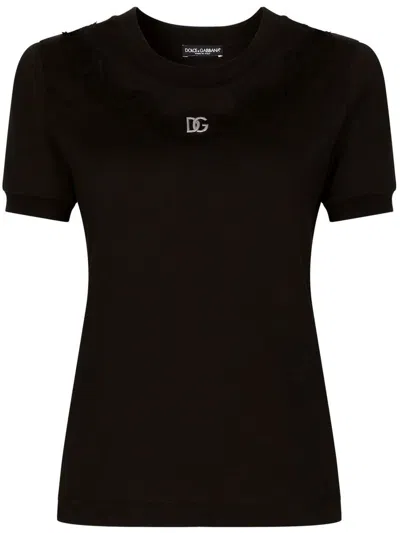 Shop Dolce & Gabbana T-shirt Clothing In Black