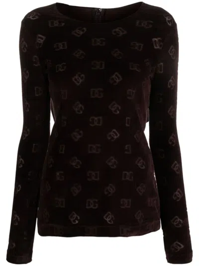 Shop Dolce & Gabbana T-shirt Clothing In Brown