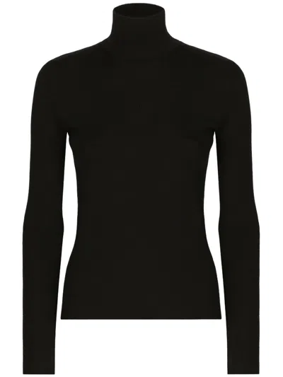 Shop Dolce & Gabbana Turtleneck Pullover Clothing In Black