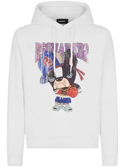 Shop Dsquared2 Cool Fit Hoodie Clothing In White