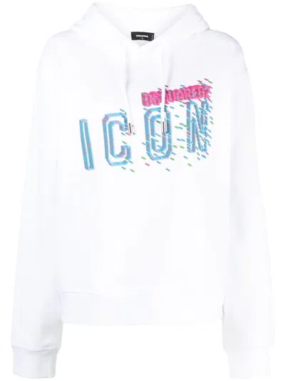 Shop Dsquared2 Icon Pixeled Cool Fit Clothing In White