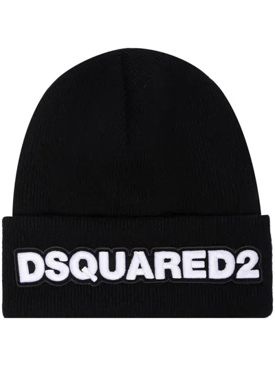 Shop Dsquared2 Knit Hat Accessories In Black
