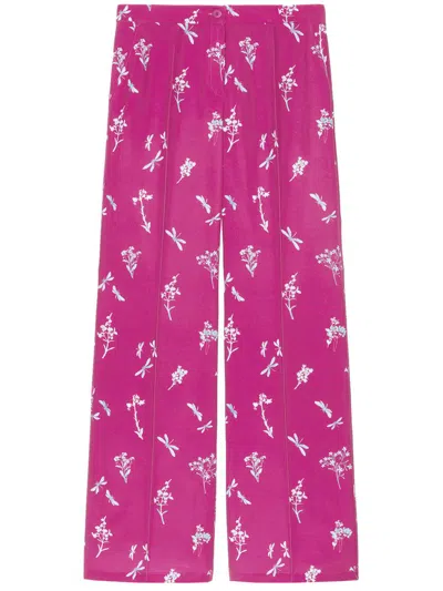 Shop Elena Miro' Pants Clothing In Pink & Purple