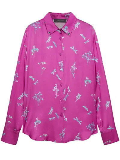Shop Elena Miro' Shirt Clothing In Pink & Purple