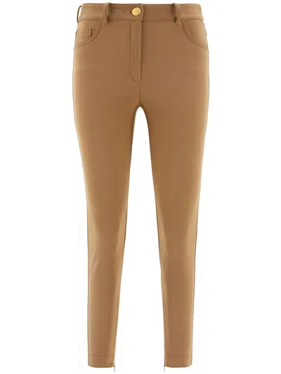 Shop Elisabetta Franchi Pants Clothing In Brown