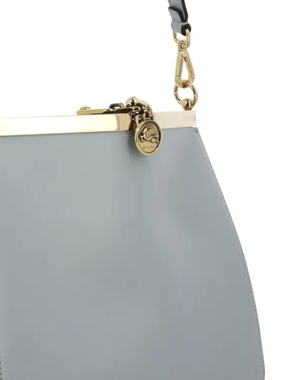 Shop Etro "medium Vela" Shoulder Bag In Blue