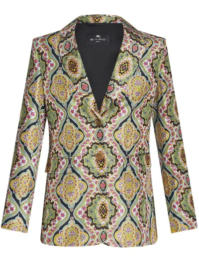 Shop Etro Jacket Clothing In Multicolour