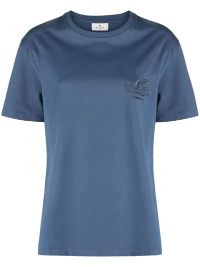 Shop Etro T-shirt Clothing In Blue