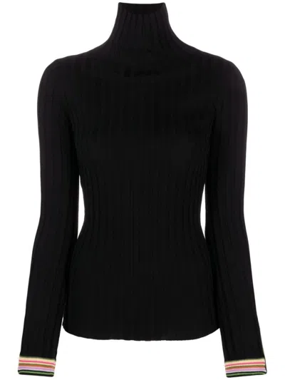 Shop Etro Turtleneck Shirt Clothing In Black