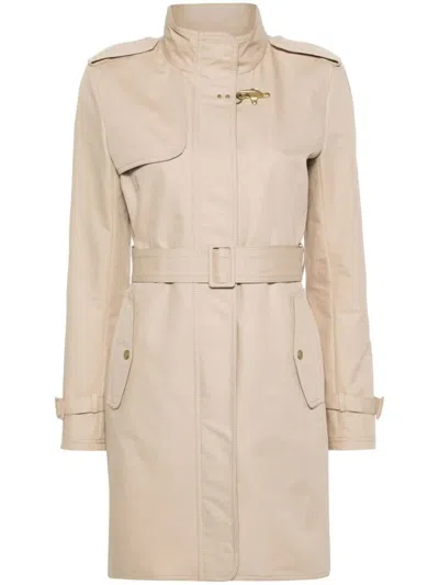 Shop Fay Coat Clothing In Nude & Neutrals