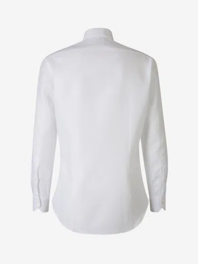 Shop Fray Fil A Fil Linen Shirt In White
