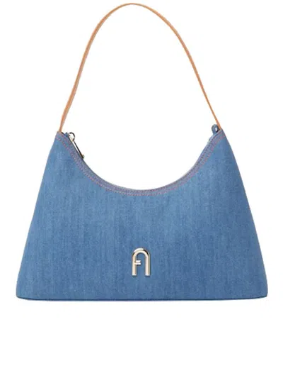 Shop Furla Diamond S Shoulder  Bags In Blue