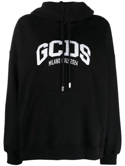 Shop Gcds New Loose Hoodie Clothing In Black