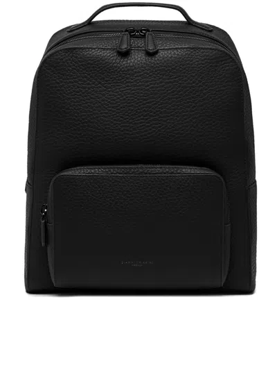 Shop Gianni Chiarini Leather Backpack Bags In Black