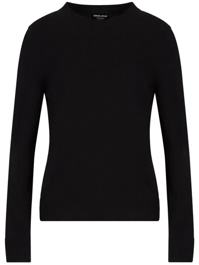 Shop Giorgio Armani Pullover Clothing In Black