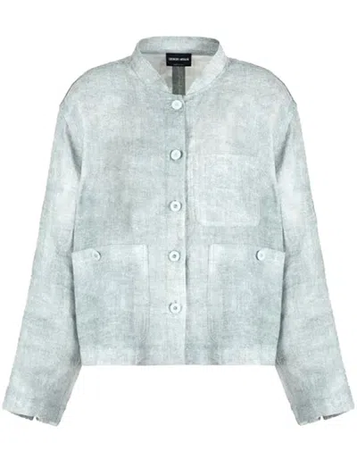 Shop Giorgio Armani Shirt Clothing In Grey
