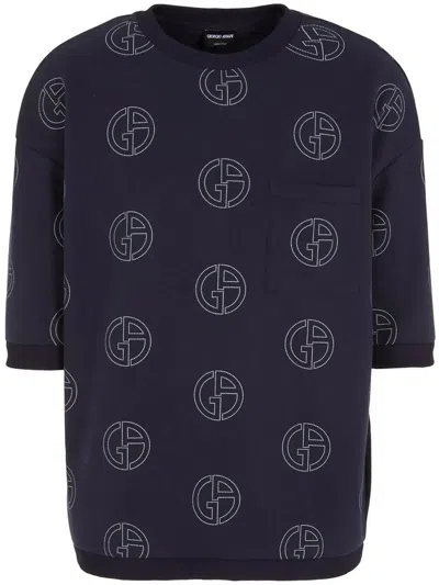 Giorgio Armani Sweatshirt In Pink & Purple