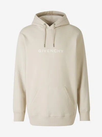 Shop Givenchy Cotton Logo Sweatshirt In Logo Printed On The Front And Back