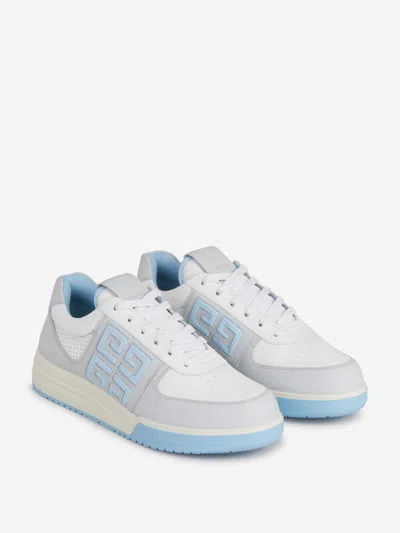 Shop Givenchy G4 Leather Sneakers In Engraved Monogram On The Side, Tongue And Heel