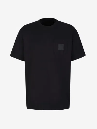 Shop Givenchy Logo Patch T-shirt In Ribbed Collar