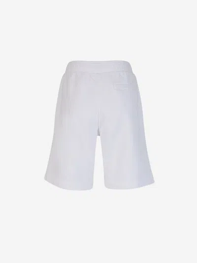 Shop Givenchy Printed Cotton Shorts In White