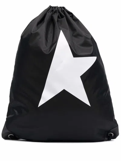 Shop Golden Goose Star Nylon Bags In Black