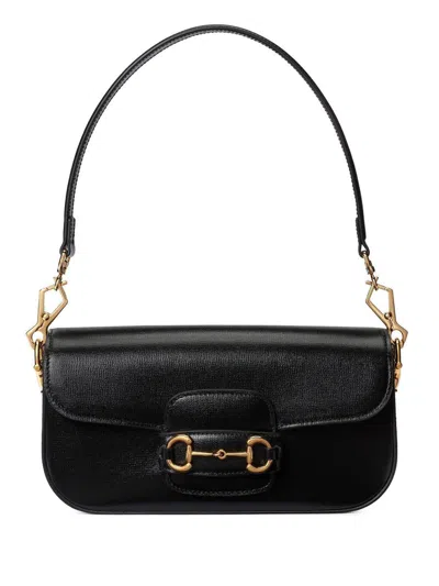 Shop Gucci G 1955 Horsebit Bags In Black