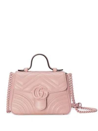 Shop Gucci With Shoulder Strap Bags In Pink & Purple