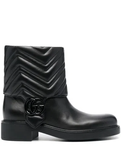 Shop Gucci Boot Shoes In Black