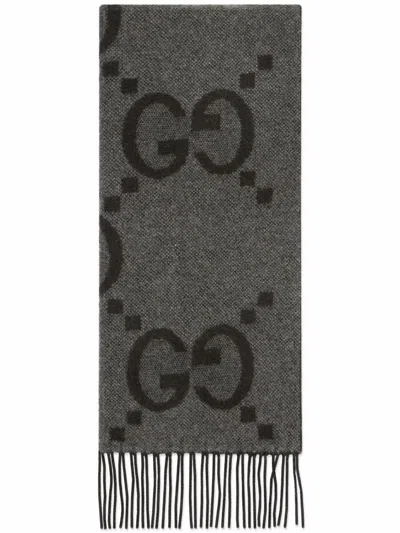 Shop Gucci Scarves Canny Accessories In Grey