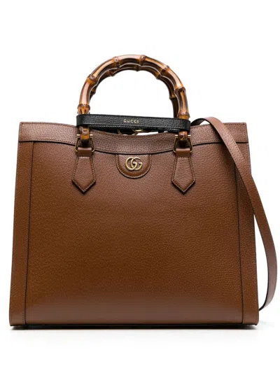 Shop Gucci Diana Bags In Brown