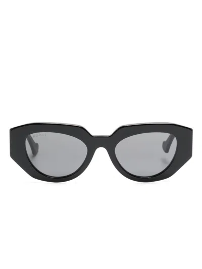 Shop Gucci Eyewear Eyes Accessories In Black