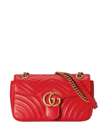 Shop Gucci Marmont Bags In Red