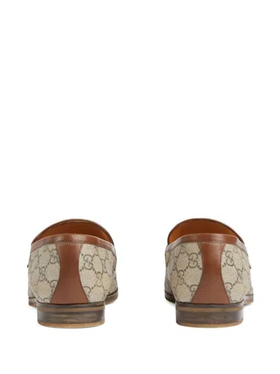 Shop Gucci Mocassin Shoes In Brown