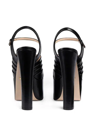 Shop Gucci Sandalo Shoes In Black